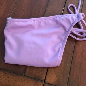 Purple matching bottom to the bandeau